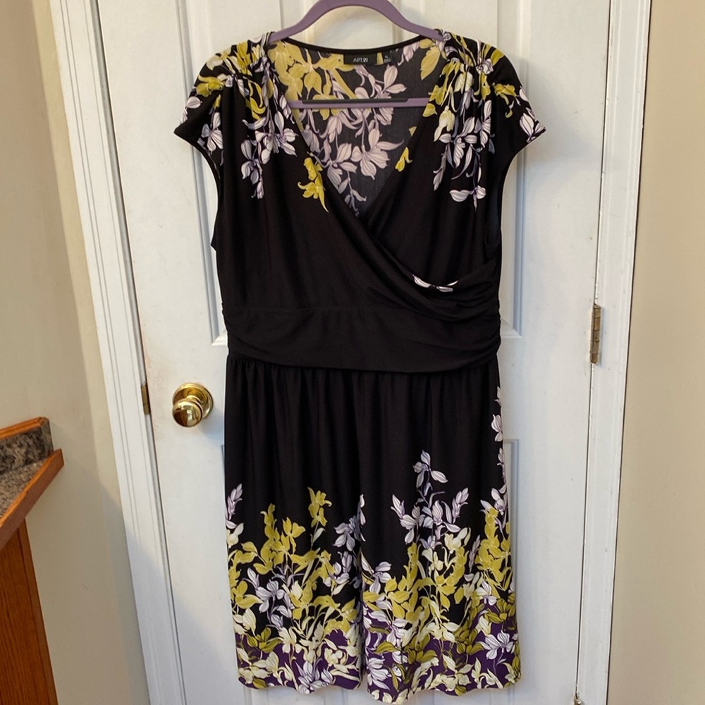 Sleeveless Wrap Front Dress